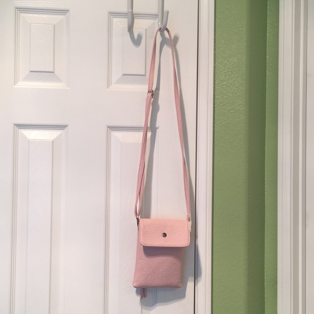 Pink cross body bag